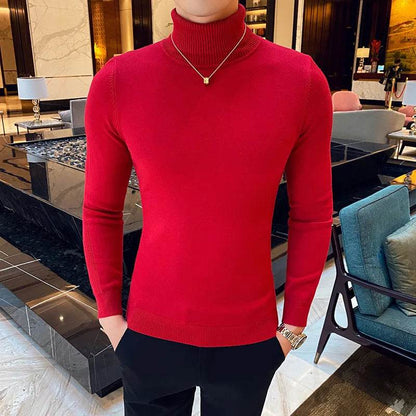 Buy Center Men's Turtleneck Sweater - Slim Fit Casual Fall Fashion - Buy Center UK