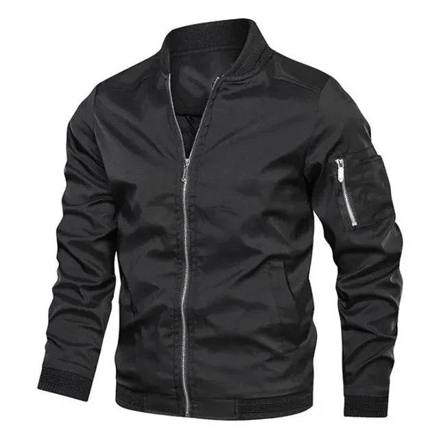 Buy Center Men's Lightweight Bomber Jacket - Casual Windbreaker with Pockets - Buy Center UK