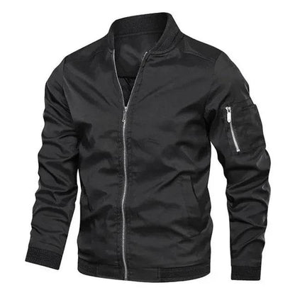 Buy Center Men's Lightweight Bomber Jacket - Casual Windbreaker with Pockets - Buy Center UK