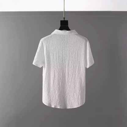 Buy Center Men's Summer Crinkled 2-Piece Set - Lightweight Cotton Linen - Buy Center UK