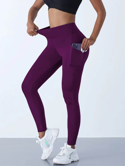 Buy Center Women's High Waist Yoga Leggings - Tummy Control with Pockets - Buy Center UK