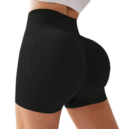 Buy Center High Waist Peach Lift Sports Shorts - Elegant Summer Fit - Buy Center UK