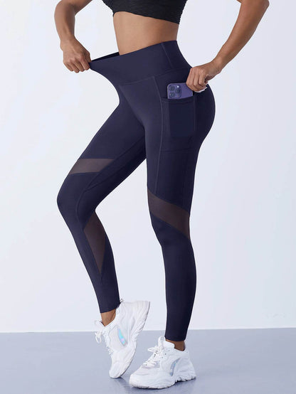Buy Center Women's Color Blocked Yoga Pants - Stylish, Pocketed Leggings - Buy Center UK