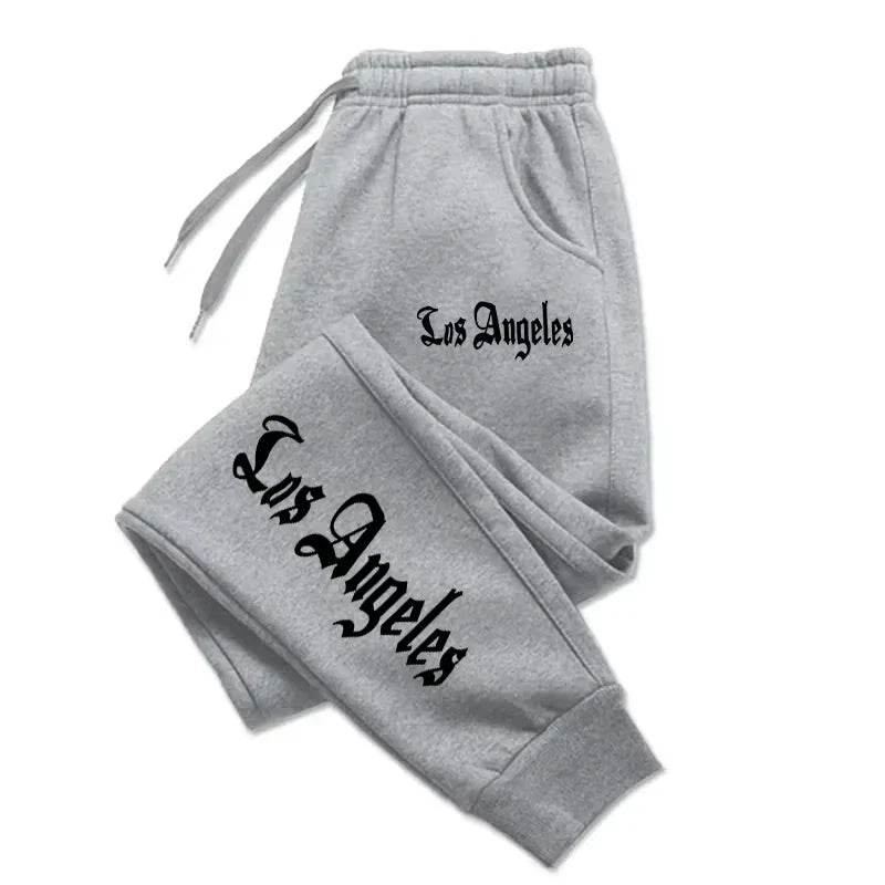 Los Angeles Letter Printed Jogging Pants - Unisex Casual Sports Wear - Buy Center UK