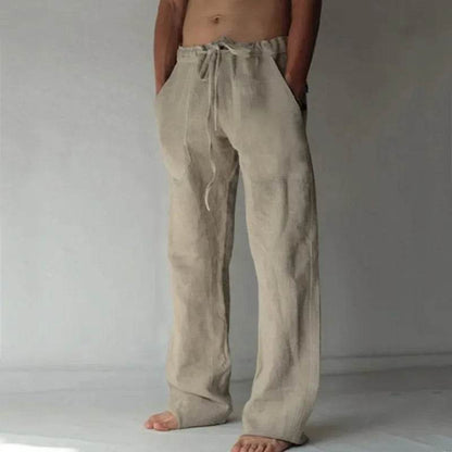Buy Center Men's Linen Pants - Breathable Cotton Trousers S-3XL - Buy Center UK