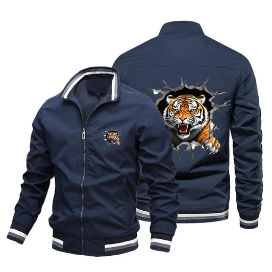 2025 Men's 3D Tiger Fly Jacket - Stylish Casual Coat for Spring & Autumn - Buy Center UK