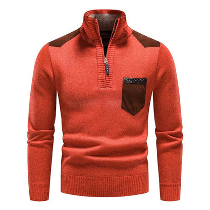Buy Center Men's Fleece Sweater - Half-Zip Autumn Winter Style - Buy Center UK