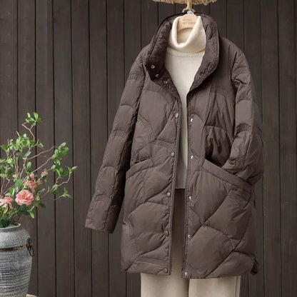 2023 Winter Stand Collar Down Jacket - Ultra Lightweight & Warm - Buy Center UK