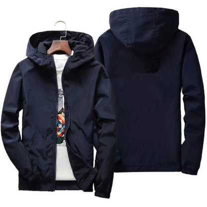 Martini Racing Men's Windbreaker Jacket - Lightweight, Zippered, Hooded - Buy Center UK