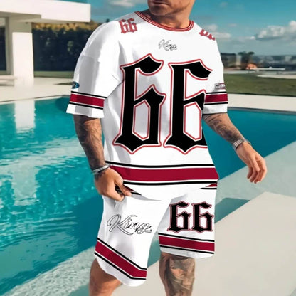 2025 Summer Men's Casual Suit - Chicago 3D Print Pullover - Buy Center UK