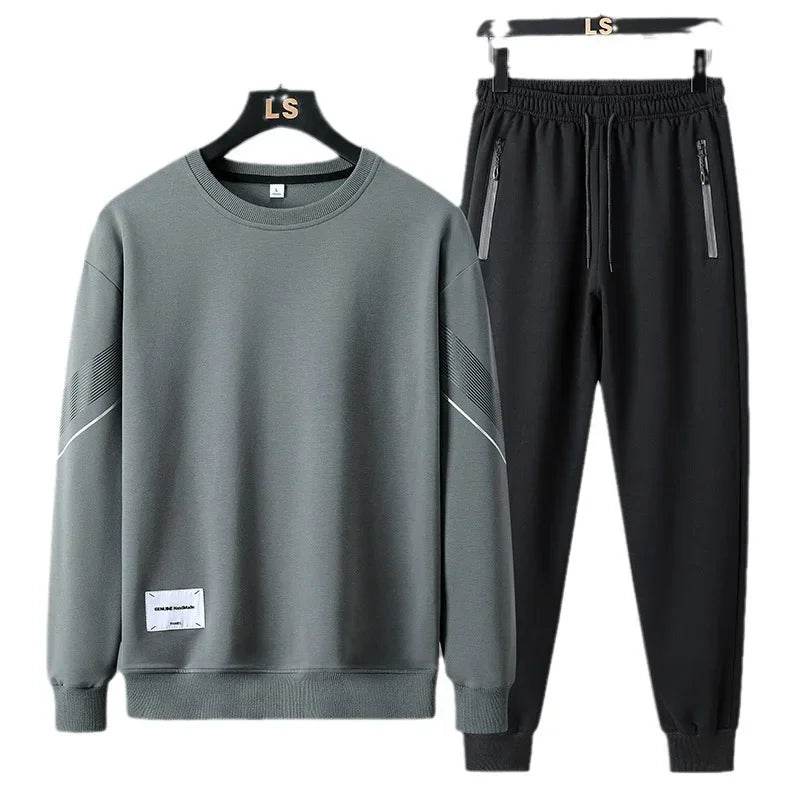 Buy Center Men's Casual Sports Suit - Round Neck Sweatshirt Set - Buy Center UK
