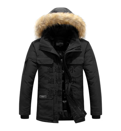 Buy Center Mens Winter Parka - Fur Hooded, Windproof, -30°C Warmth - Buy Center UK