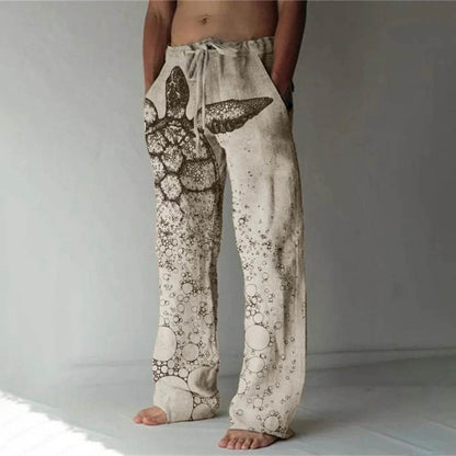 Buy Center Men's Loose Casual Sports Pants - 3D Lizard Pattern - Buy Center UK