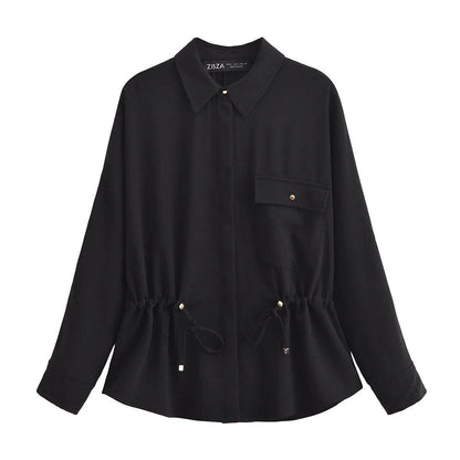 PB&ZA Women's Fashion Sets - Collared Blouse & Wide Leg Pants - Buy Center UK