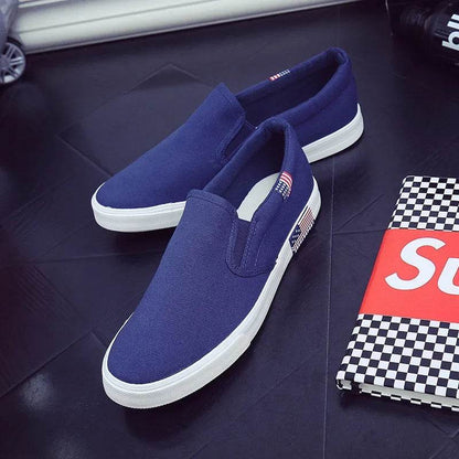 Buy Center Luxury Men’s Casual Canvas Loafers - Breathable Slip-On Flats - Buy Center UK
