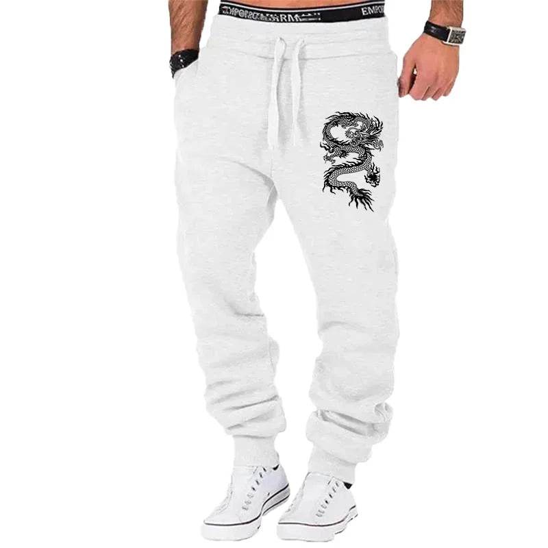 Buy Center Dragon Print Jogger Pants for Men - Stylish Fitness Wear - Buy Center UK