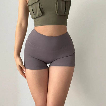 GymHUB High-Waisted Yoga Shorts - Quick-Drying, Hip Lifting Fit - Buy Center UK