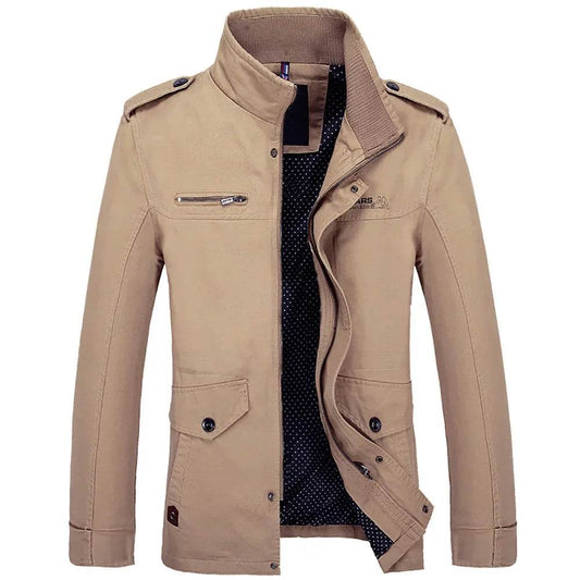 Buy Center Men's Cotton Workwear Jacket - Slim Fit, Casual Bomber Style - Buy Center UK