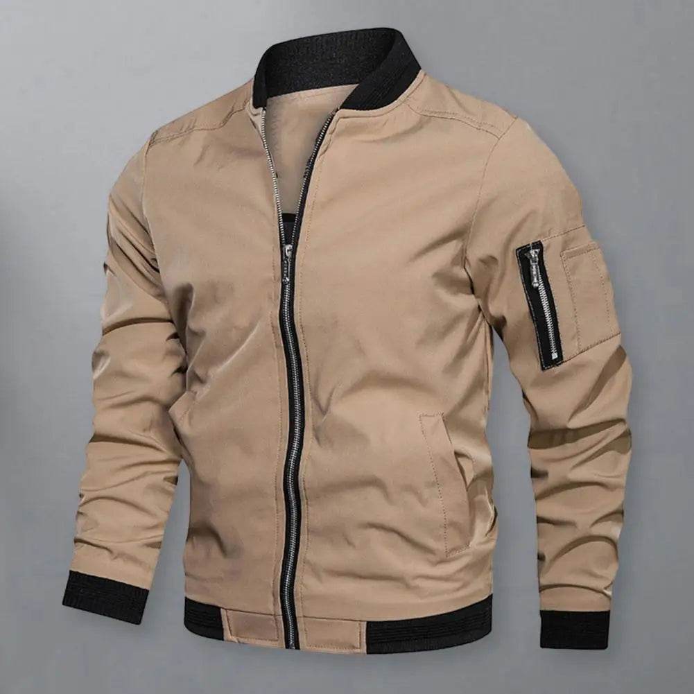 Buy Center Autumn Men's Windbreaker Jacket - Stylish Casual Bomber - Buy Center UK