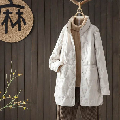 2024 Women’s Ultralight White Duck Down Jacket - Stylish & Warm - Buy Center UK