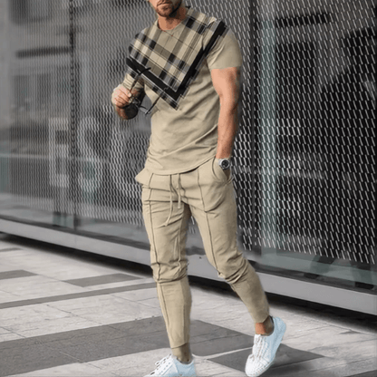 Buy Center Men's 2-Piece Jogging Suit - 3D Printed Summer Style - Buy Center UK