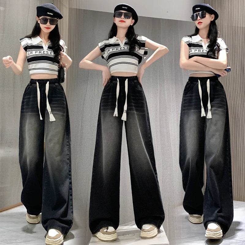 Buy Center High Elastic Plus Size Jeans - Trendy Black Denim - Buy Center UK