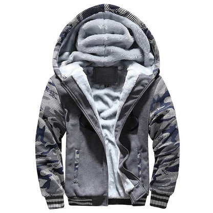 Buy Center Men's Fleece Jacket - Thick Hooded Coat for Winter - Buy Center UK
