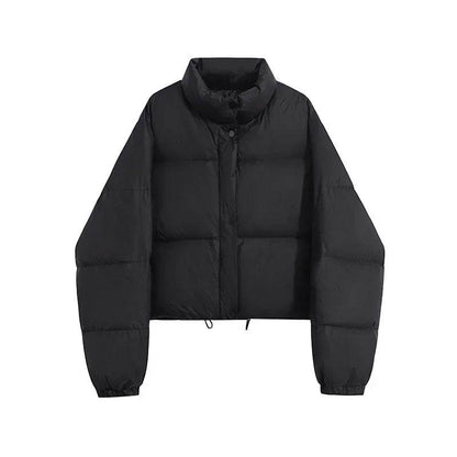 ABRINI Women's Winter Mock Neck Down Coat - Cozy & Stylish Outwear - Buy Center UK