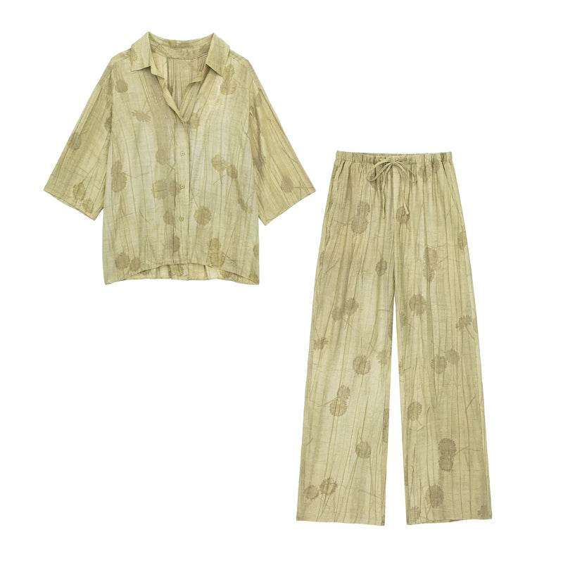 Buy Center Women's Spring Set 2024 - Chic Loose Shirt & Pants - Buy Center UK