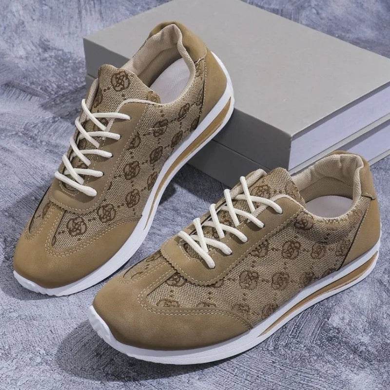 Buy Center Retro Flower Embroidered Sneakers - Lightweight Casual Shoes - Buy Center UK