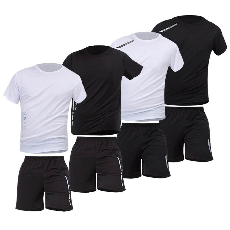 Buy Center Plus Size Men's Quick-Drying Shorts Suit - T-Shirt & Shorts - Buy Center UK