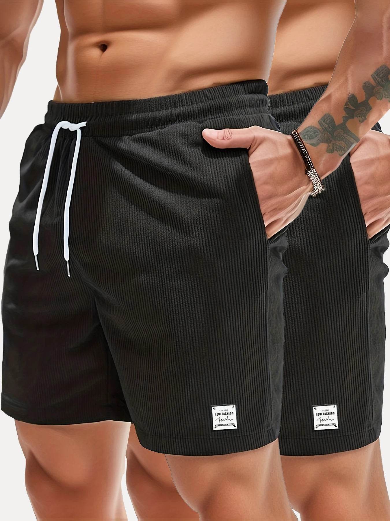 Buy Center Men's Summer Casual Shorts - Breathable Elastic Waist Design - Buy Center UK