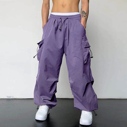 Men's Casual Mid Waist Sports Pants - Multi Pocket & Breathable Fit - Buy Center UK