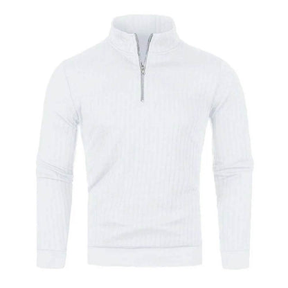 Buy Center Men's Semi Turtleneck Half Zip Pullover - Gothic Style - Buy Center UK