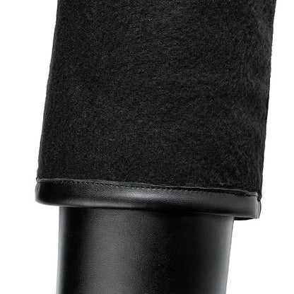 Buy Center Over The Knee Boots - Thick Heels, PU Leather, Stylish - Buy Center UK