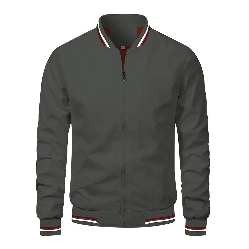 Buy Center Black Bomber Jacket for Men - Slim Fit, Casual Style - Buy Center UK
