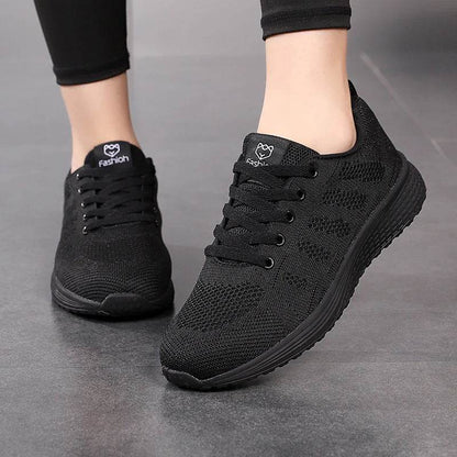 Buy Center Women's Fashion Platform Sneakers - Stylish Running Flats - Buy Center UK