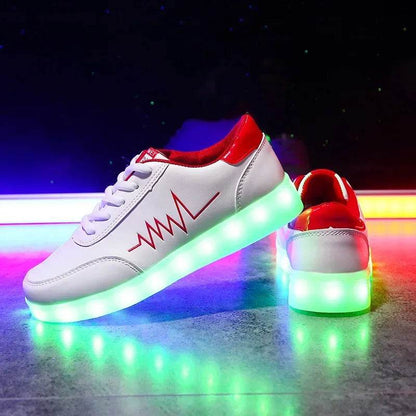 Maogu Luminous Sneakers - USB Rechargeable LED Light-Up Shoes - Buy Center UK