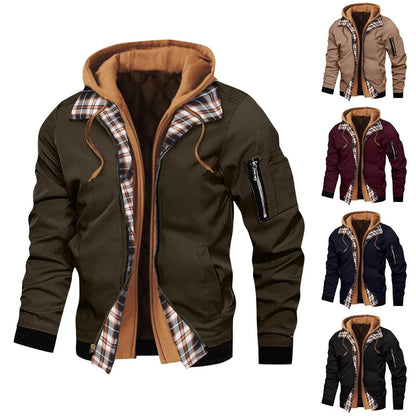 Buy Center Men's Thick Hoodies - Slim Fit Windbreaker for All Seasons - Buy Center UK