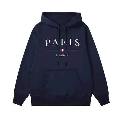 Buy Center Men's Hoodie Set - Paris Print Sweatshirt & Jogger Pants - Buy Center UK