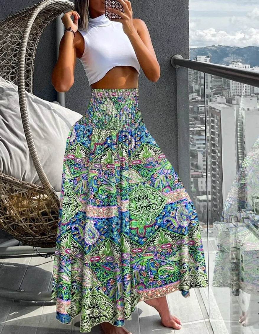 Fashion Floral Print Skirt - High Waist Wrap for Summer Style - Buy Center UK