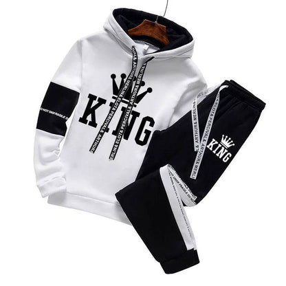 Buy Center Men's Autumn Winter Tracksuit - Warm Hoodie & Pants - Buy Center UK