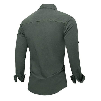 Buy Center Men's Outdoor Cargo Shirts - 100% Cotton, Multi Pocket - Buy Center UK