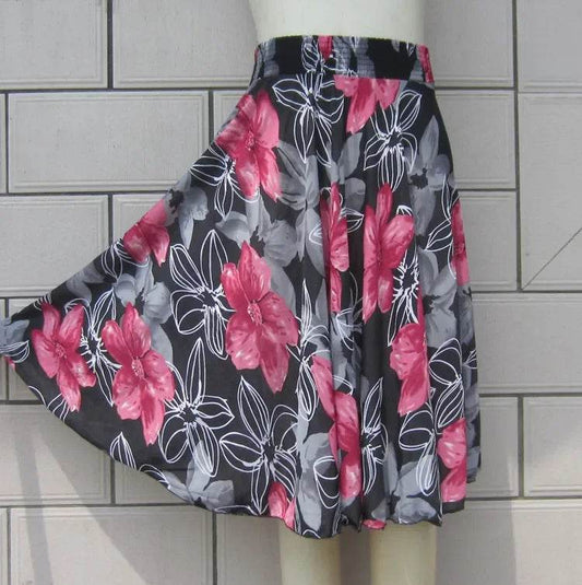 Buy Center Summer Ice Silk Skirt - Floral Design for Women - Buy Center UK