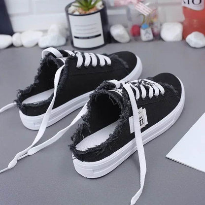 Buy Center Women’s Canvas Shoes - Stylish Lace-Up Sneakers for Summer - Buy Center UK