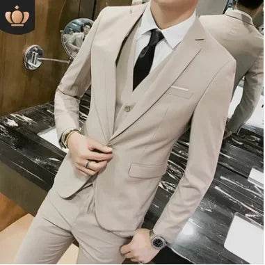 Buy Center Black Casual Suit for Men - Spring Autumn Two-Piece Set - Buy Center UK