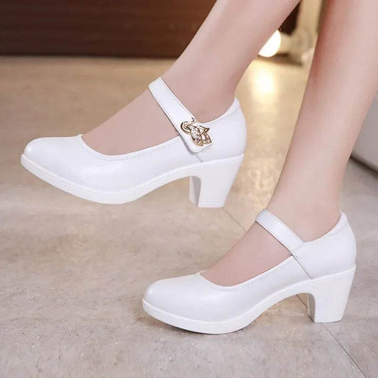 YanCloud 5cm Platform Mary Jane Pumps - Elegant Wedding Shoes for Women - Buy Center UK