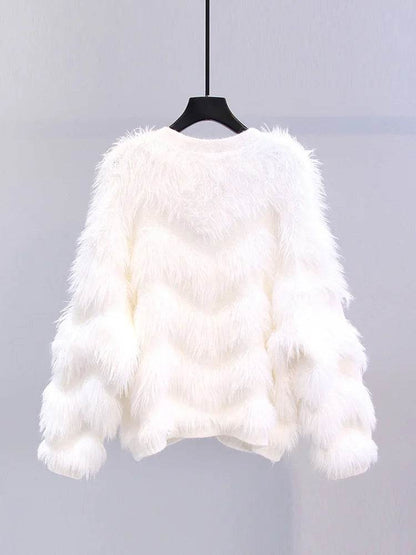 ABRIN Women’s Cashmere Cardigan – Elegant Tassels, Button Up Design - Buy Center UK