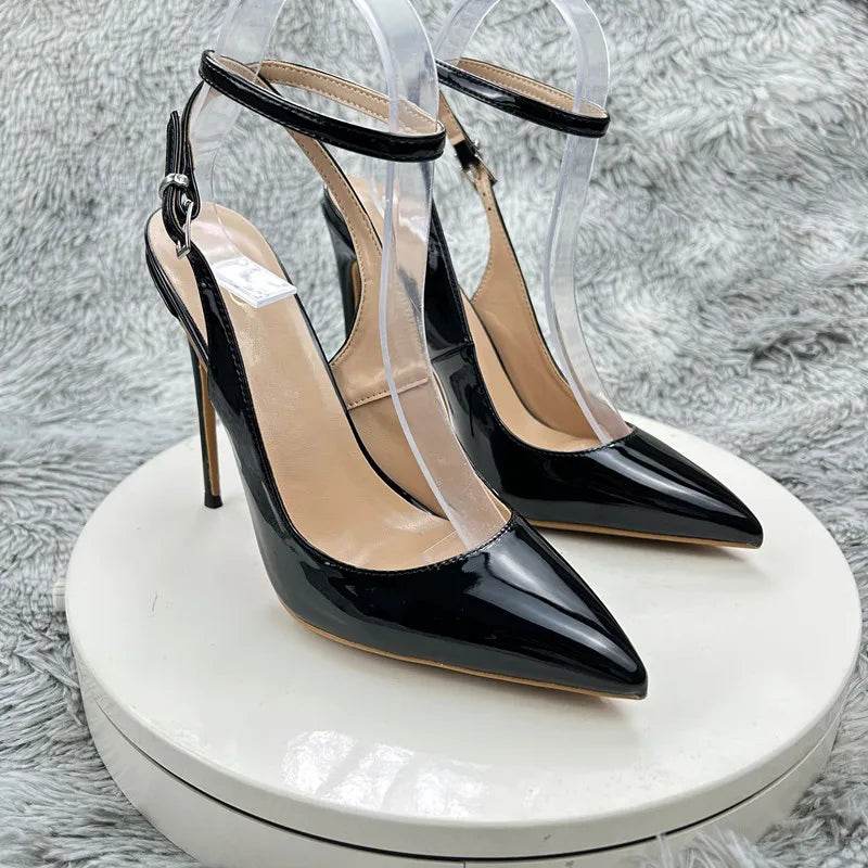 Buy Center Women’s Black Patent Leather Stiletto Heel Dress Pumps - Buy Center UK