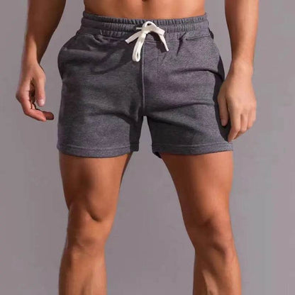 Buy Center Men's Fitness Sports Shorts - Gray Cotton Stretch Design - Buy Center UK